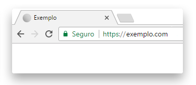 Chrome mostrando site como seguro